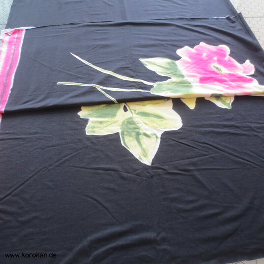 abstrakte Riesen Pfingstrosen Viscose Jersey