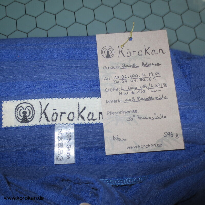 gestreifte Bourette Seiden Hakama - Umanori Hosentyp - neu