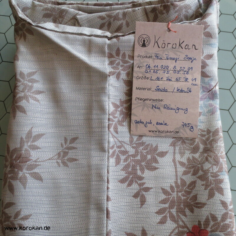 gedruckte Zweige Oshima Tsumugi Seiden Kimono