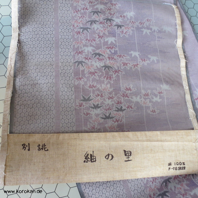 Bambus, Kikko Kasuri Tsumugi Kimono Seide