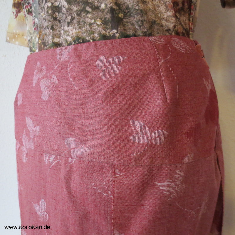 Blätterjacquard Wolle/ Seide/ Cupro Sattelrock