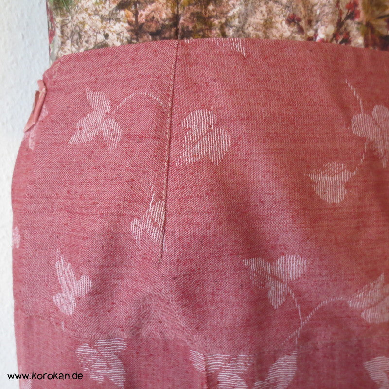 Blätterjacquard Wolle/ Seide/ Cupro Sattelrock