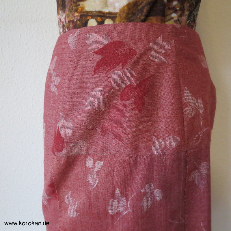 Blätterjacquard Wolle/ Seide/ Cupro Sattelrock