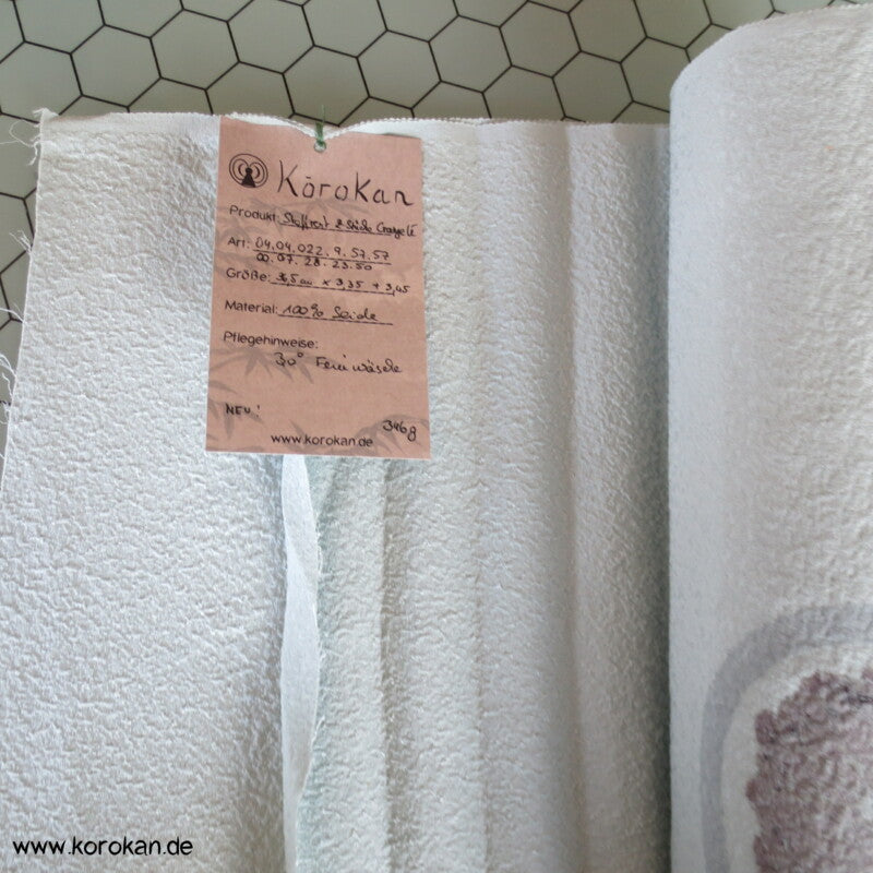 handgemalte Rondelle 2 Stücke eines Ebatoki - ungenähter Kimono