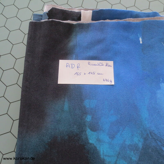 blaue Riesenblüte Viscose Jersey