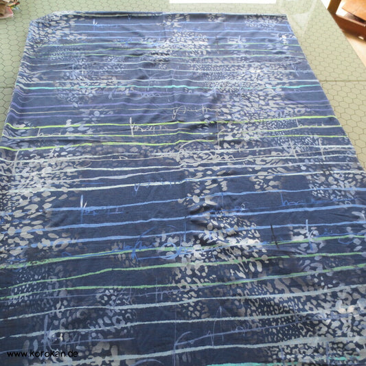 Blütenstreifen Kringel Viscose Jersey