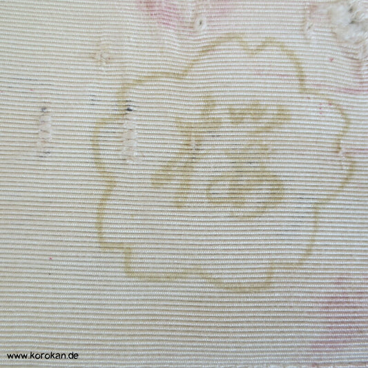 Edo Komon feine Muster Farbchangierende Seidencrepe Stoffrolle