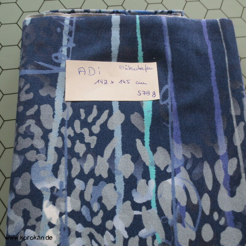 Blütenstreifen Kringel Viscose Jersey