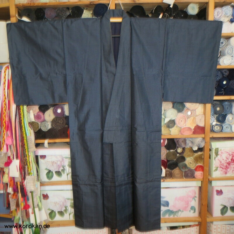 Oshima Tsumugi Seide Kimono + Haori Ensemble