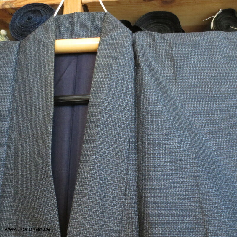 Oshima Tsumugi Seide Kimono + Haori Ensemble