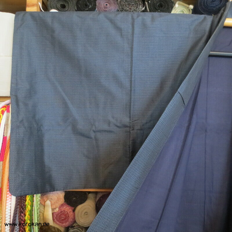 Oshima Tsumugi Seide Kimono + Haori Ensemble
