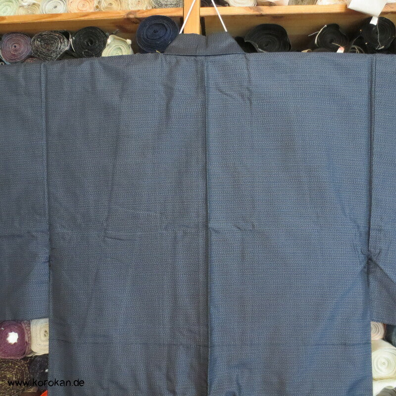 Oshima Tsumugi Seide Kimono + Haori Ensemble