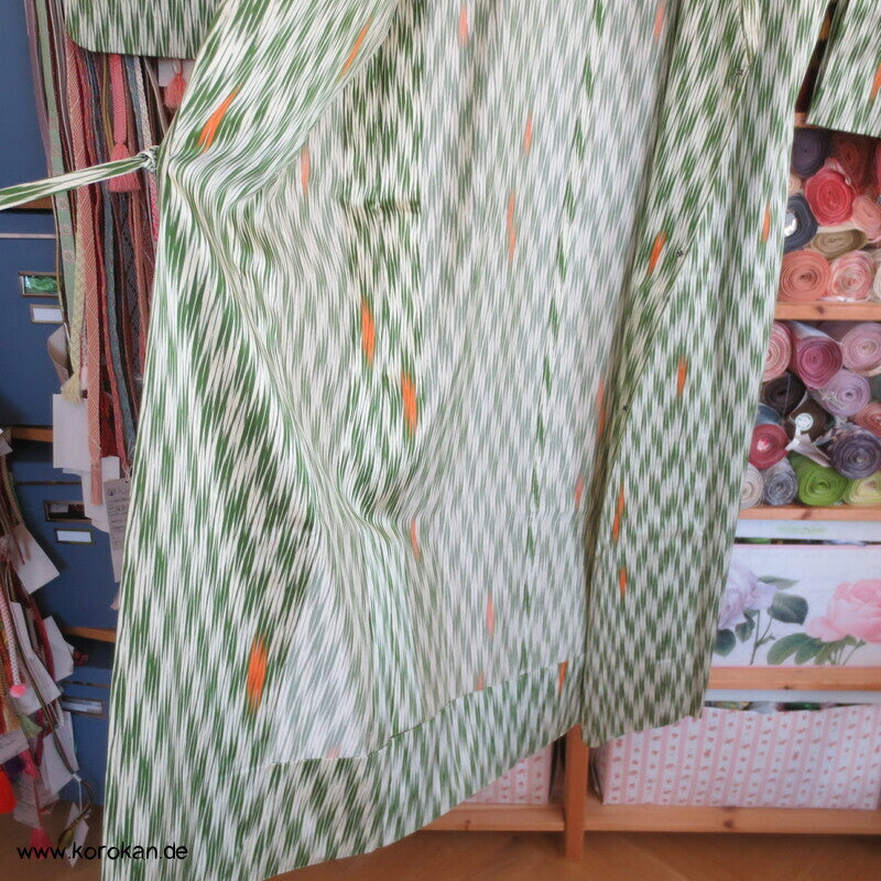 Pfeilmuster Kasuri Seide Michiyuki Japan Kimono Regenmantel