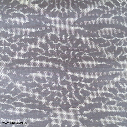 Kranich Diamantrauten Kasuri Tsumugi Seide