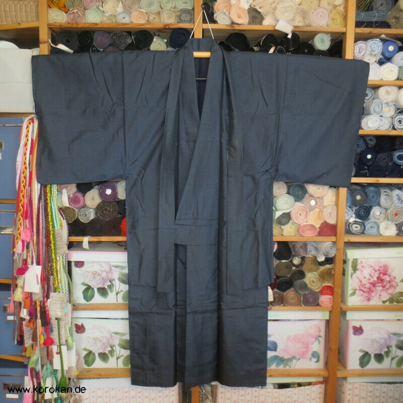 Oshima Tsumugi Seide Kimono + Haori Ensemble