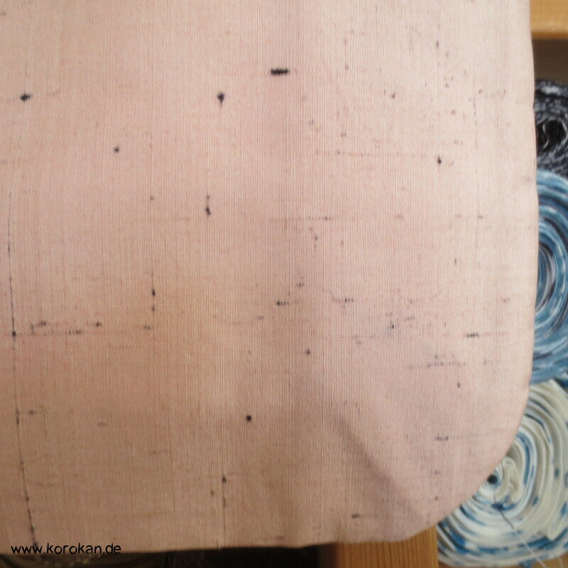 Tsumugi Seide Kasuri Wolken in sakura rosa