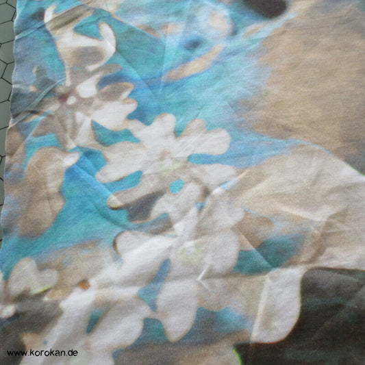 abstrakte Pfingstrosen Viscose Jersey