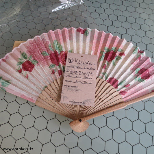 Seide auf Bambus Fächer