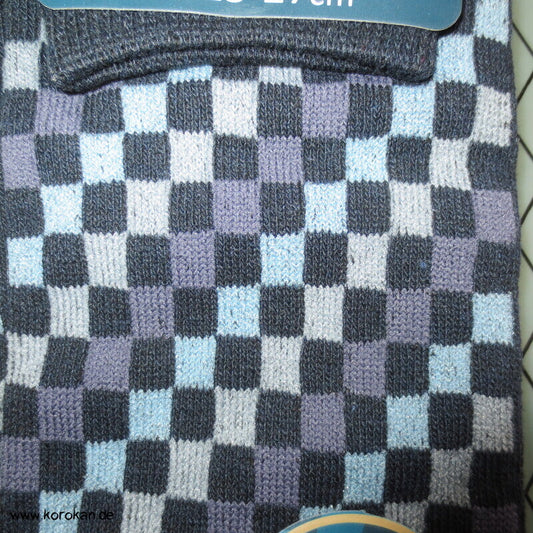 Ichimatsu Karo Tabi Socken schwarz grau