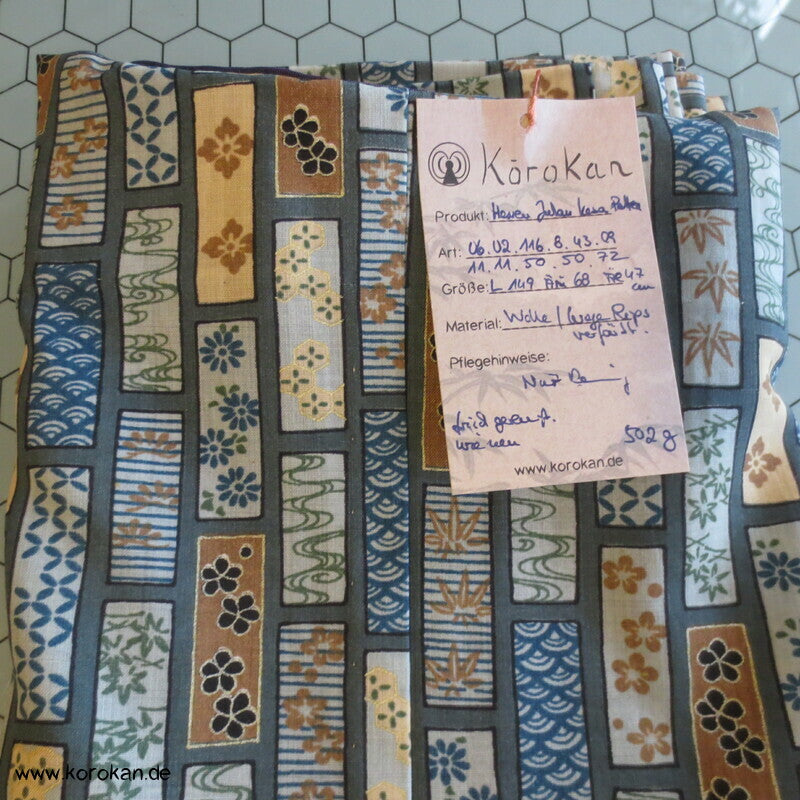 Kesa Muster Wollmuslin, Männer Juban Kimono