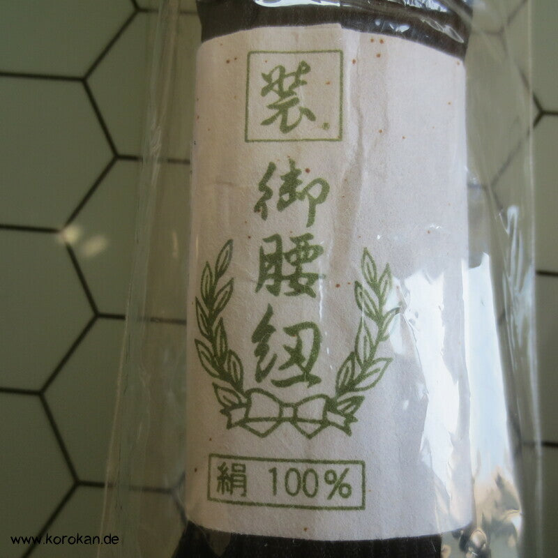 Koshihimo Seiden Crinkle Bindeband schwarz