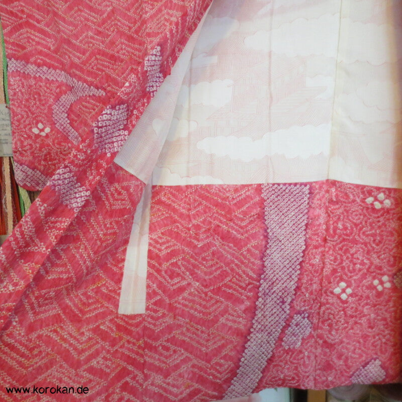 Wellen und Zacken Full Shibori Haori