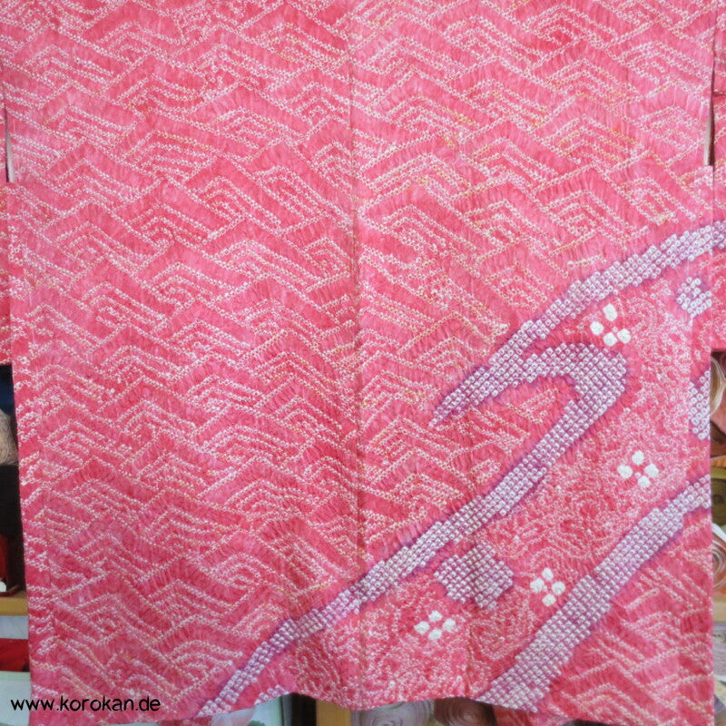 Wellen und Zacken Full Shibori Haori