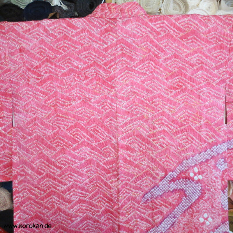 Wellen und Zacken Full Shibori Haori
