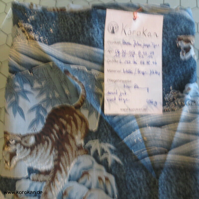 junge Tiger am Meer Wollmuslin, Juban Kimono