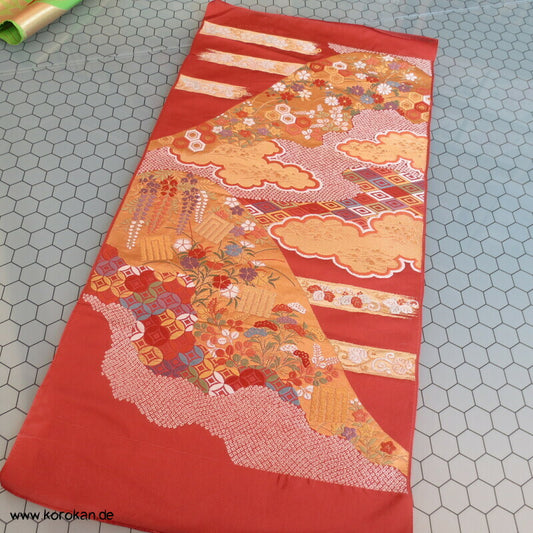 Wolken Blüten etc... Seidenbrokat Panel