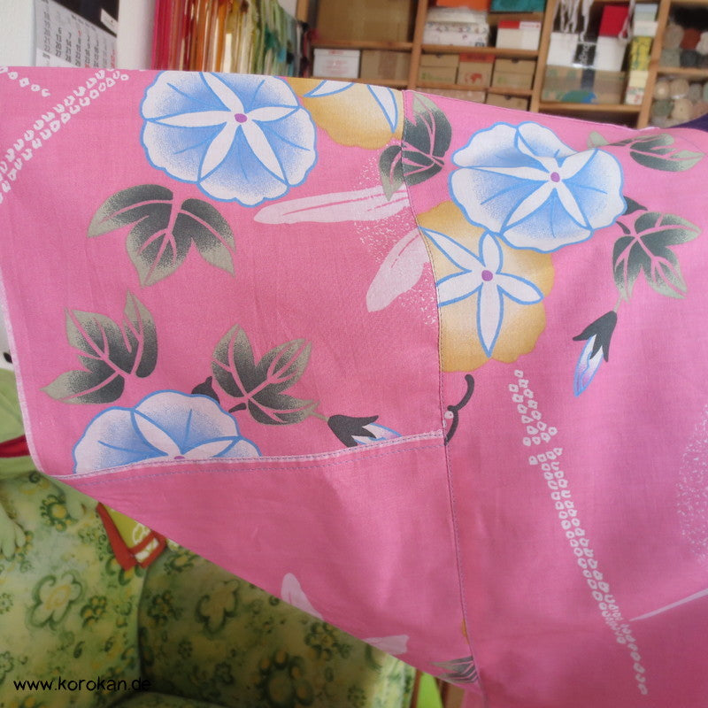 Libelle und Ackerwinden Yukata Baumwolle Zero Waste Kosode Sommerkleid
