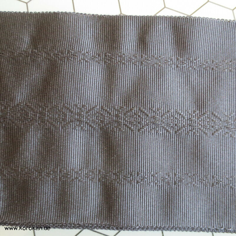 Datejime Kimono Bindeband - schwarz Hakata Rips