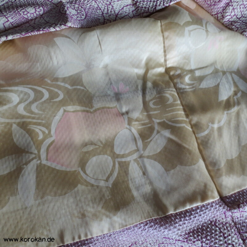 Full Shibori Genji Guruma Haori Kimono Jacke mit Himo