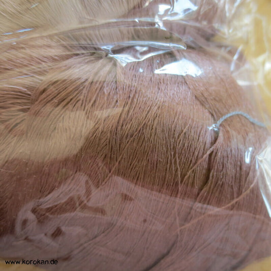 braunmauve Seidengarn zum Weben aus japanischer Obi Werkstatt