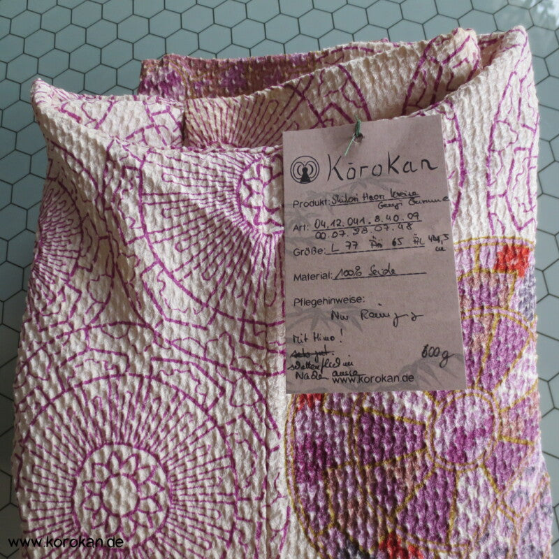 Full Shibori Genji Guruma Haori Kimono Jacke mit Himo