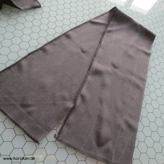 schwarzbraun, Upcycling HanEri, Chirimen Seidencrepe