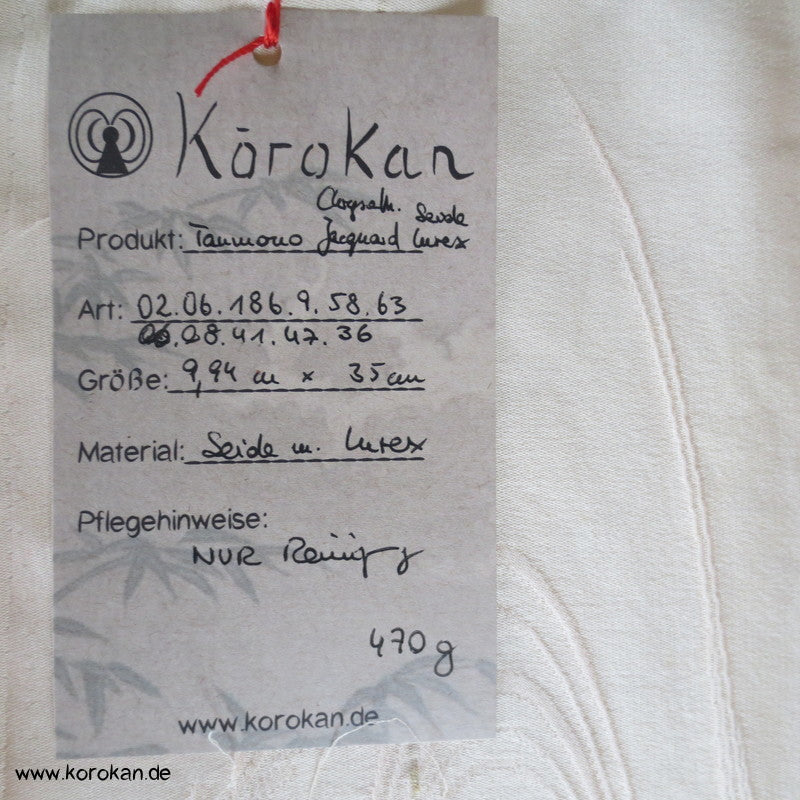 Himmelswolken Seidenjacquard, Lurex und Urushi, pastellfarben