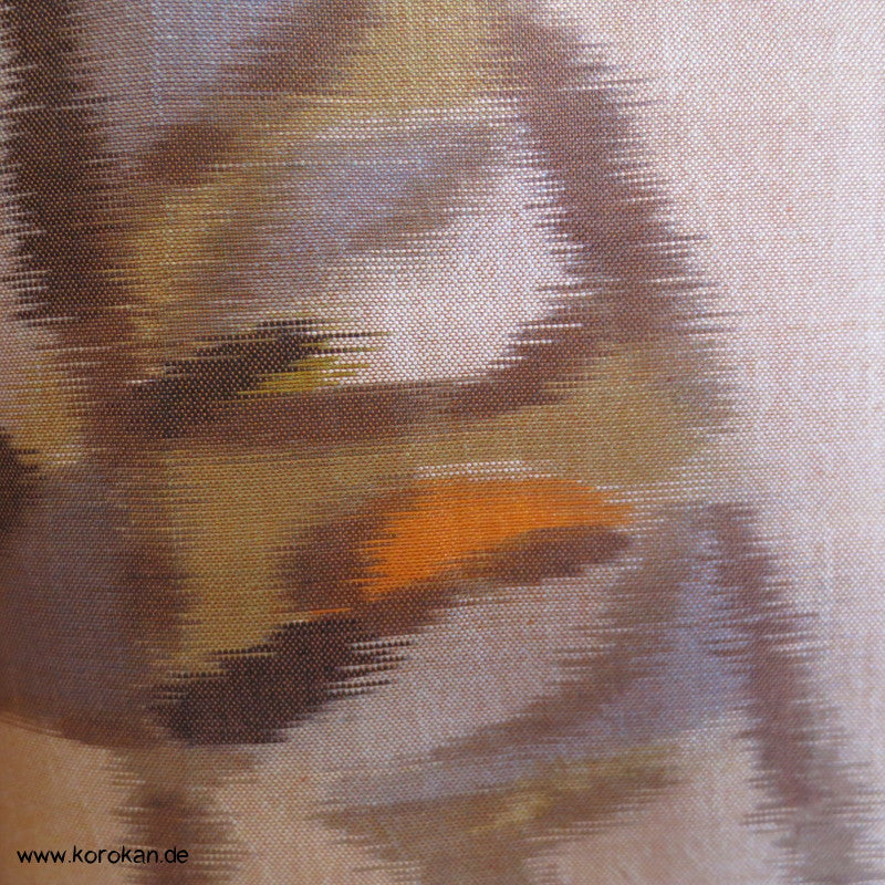 Fächermuster Meisen Seiden Komon Kimono