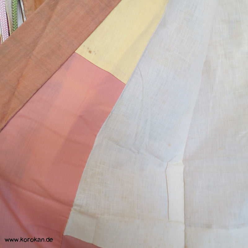 Fächermuster Meisen Seiden Komon Kimono