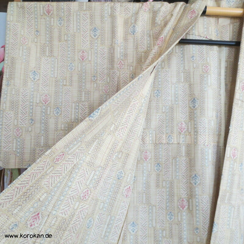 Seide/ Wolle Kasuri Hitoe Kimono