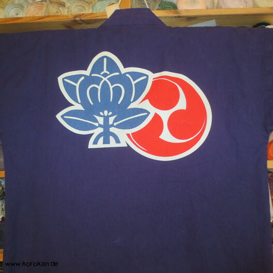 Happi Arbeitsjacke mit Tachibana und Tomoe Motiv