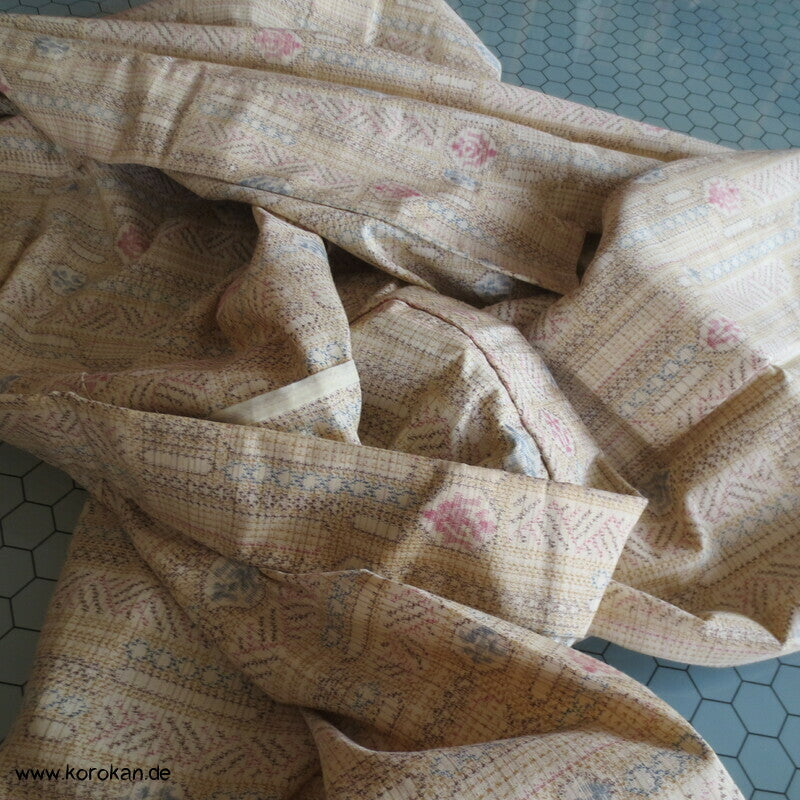 Seide/ Wolle Kasuri Hitoe Kimono