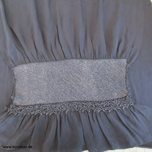 Bambus Shibori Heko Obi - Chirimen Crepe