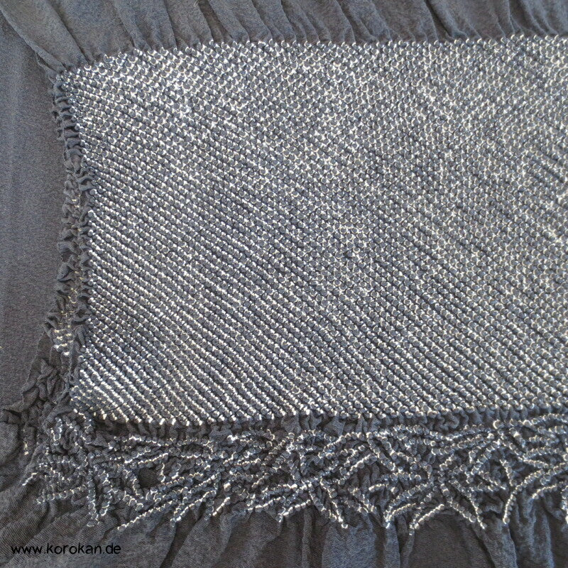 Bambus Shibori Heko Obi - Chirimen Crepe