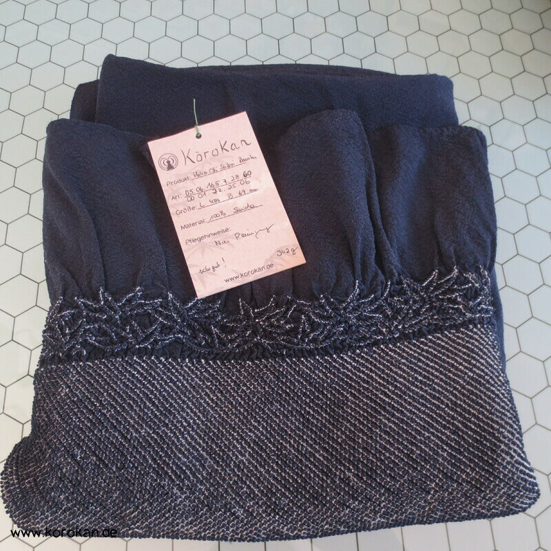 Bambus Shibori Heko Obi - Chirimen Crepe