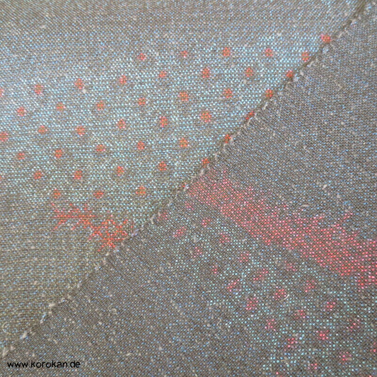 Kimono Stoffrolle Jacquard Wolle Seide abstrakte Welle