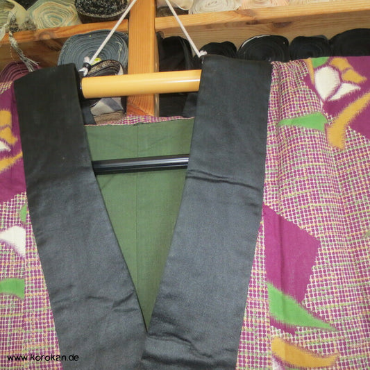 Nenneko Meisen Kimono Jacke - abstrakte Rosen