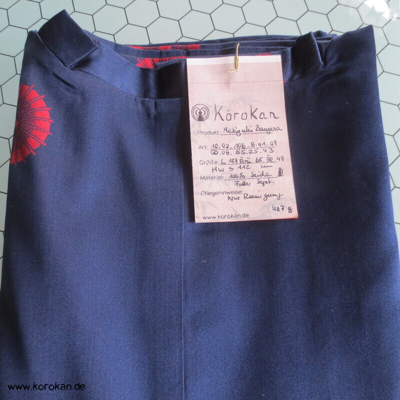 Seiden Satin gewebte Bangasa Papierschirme Michiyuki Jacke