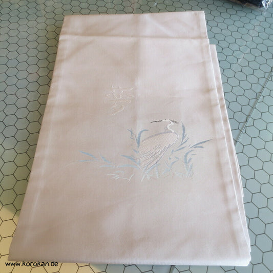 Nagoya Obi Seidenbrokat, Kranich