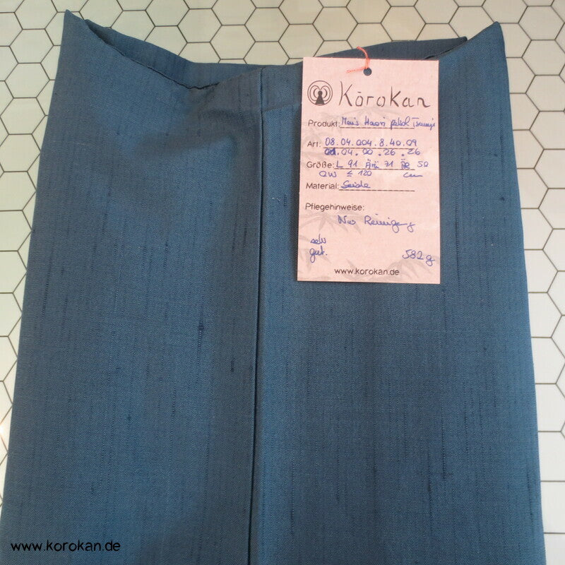 petrol Seiden Tsumugi Haori Jacke, Bildfutter